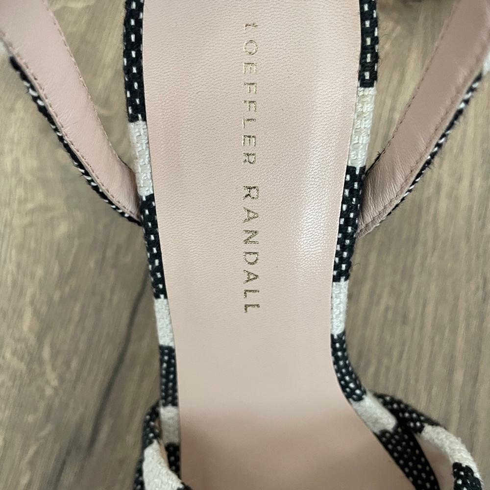 Loeffler Randall Black and White Platform Sandals - Picture 3 of 6